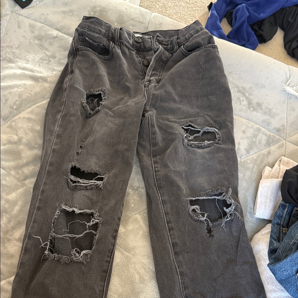PacSun Charcoal Distressed Men's Jeans